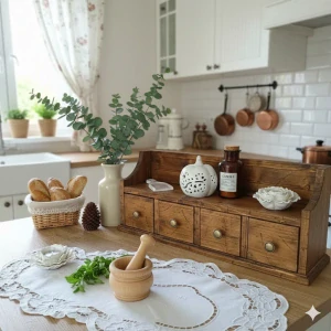 Rustikální skřínka se šuplíky